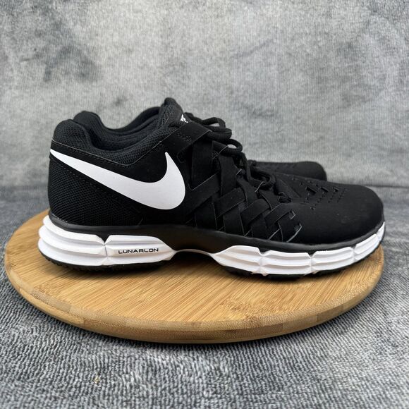 Nike Lunar Fingertrap TR Training Shoes Mens Size 7.5W Black White 898065-001 Sneakers